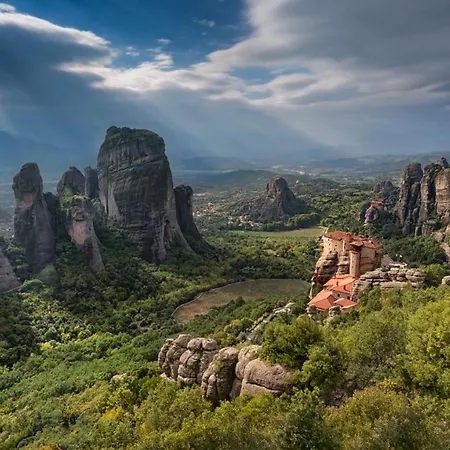 The Balcony Of Meteora The Center Of Apartment
